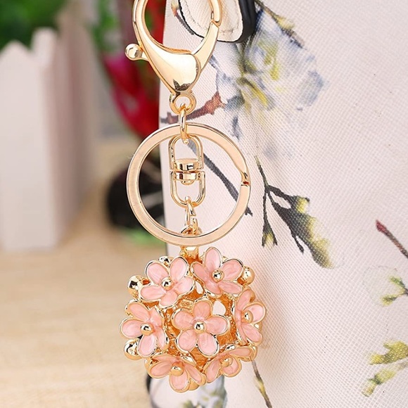 Flower Ball Purse Charm - Picture 3 of 3